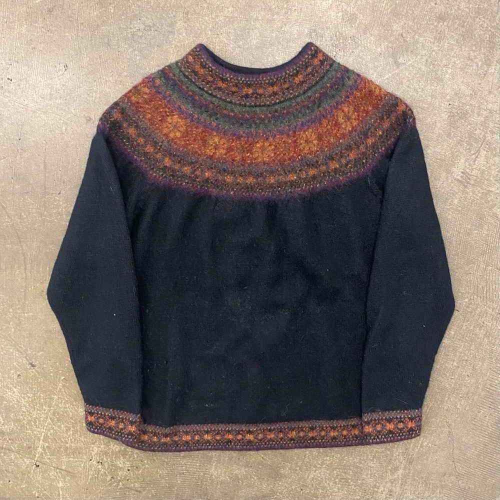 Vintage Hollis Alpacas Knit Sweater Made In Peru Size Small